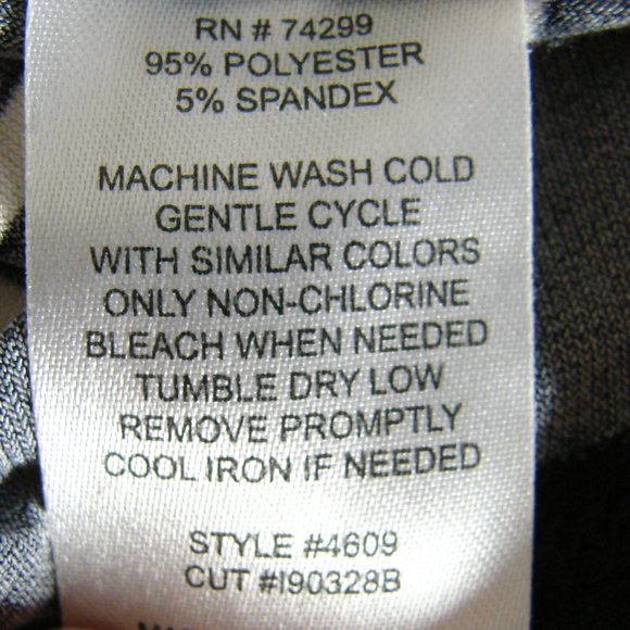 Black White Zebra 3/4 Sleeve Boat Neck Dress 10 - Picture 14 of 14